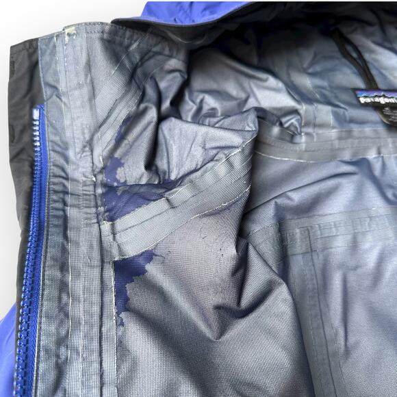 Vintage 2000 Patagonia Rain Snow Hooded Shell Jacket Men’s Size M, Blue, 83505 - Picture 9 of 15